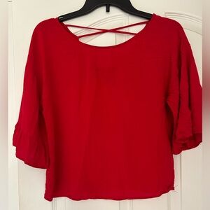 Red blouse